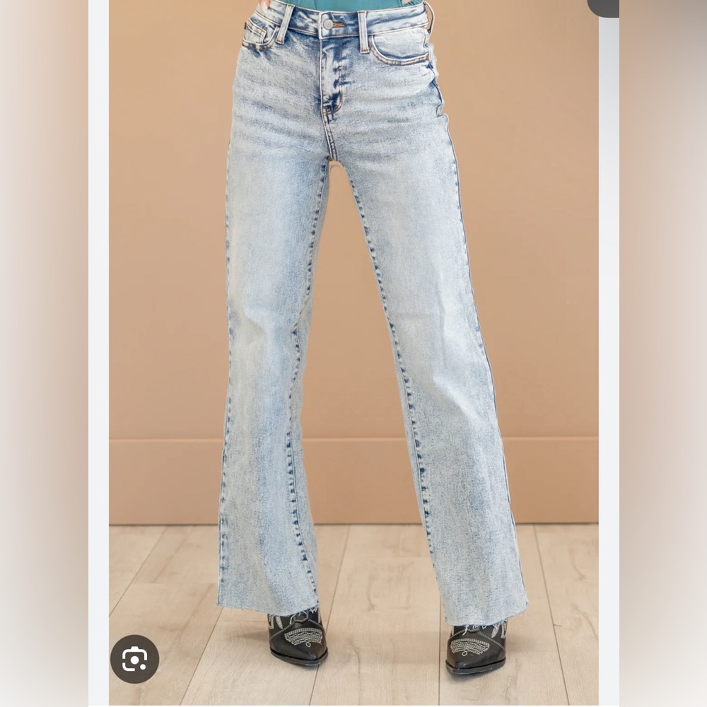 Judy Blue Jeans Brink high rise acid wash wide leg